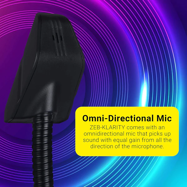 Zebronics Zeb-Klarity USB Gaming Mic – Omnidirectional with Flexible Neck 4
