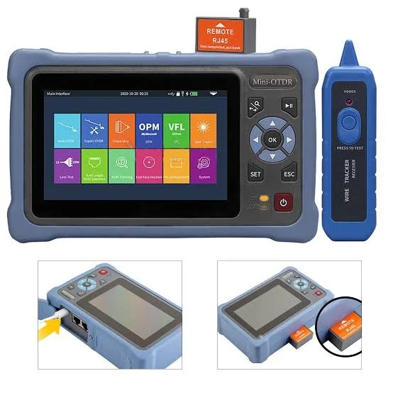 DBC NK4500 Mini OTDR | 80km Range Fiber Tester | 1310/1550nm Dual Wavelength | Touchscreen Optical Time Domain Reflectometer 3