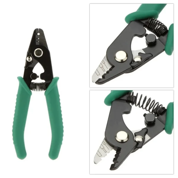 Fiber Optical Stripper – 3-Hole Tool Steel Cable Cutter for 0.125mm–3mm 5