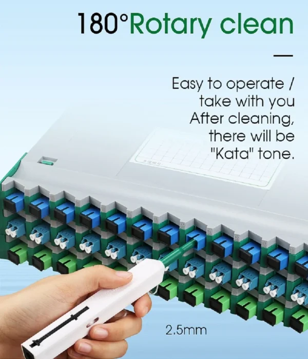 Fiber Optic Connector Cleaner – 2.5mm Cleaning Pen for SC/FC/ST port 3