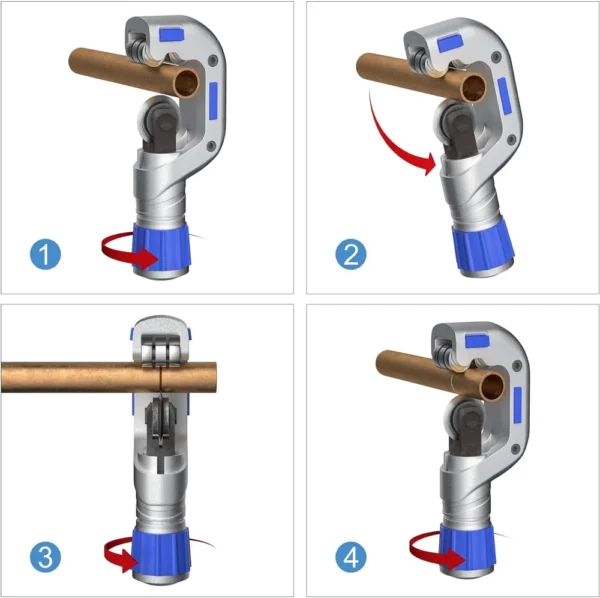 Pipe Tube Cutter – Compact Bearing Cutter for Copper, Steel & Aluminum Pipes 5