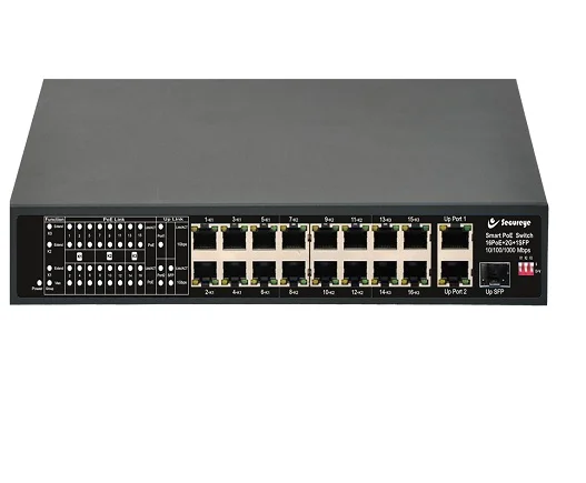 Secureye POE Switch S-16FE-2UG-1UF-250W 16-Port PoE Switch