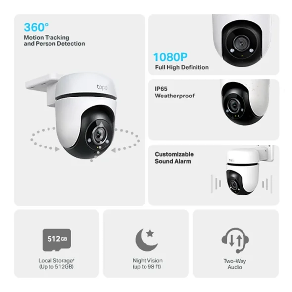 Smart WiFi Cameras TP-Link Tapo C500 2