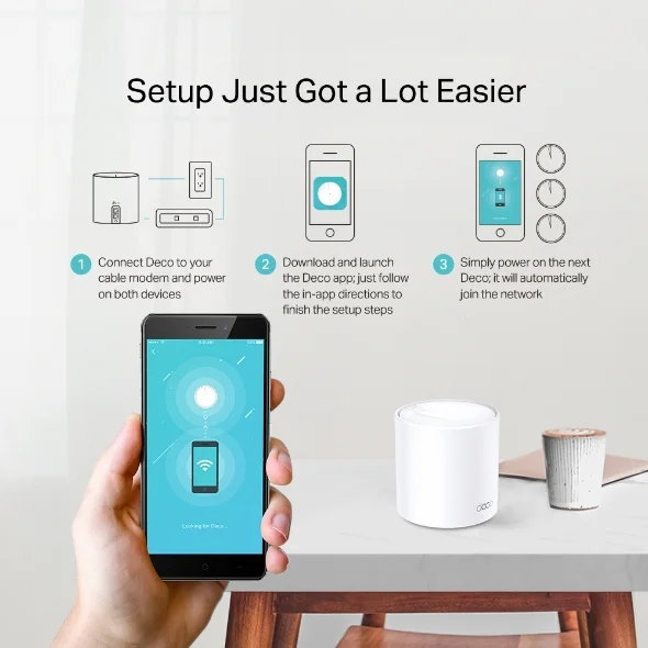 Home Mesh WiFi 6 TP-Link Deco X20 AX1800 PACK OF 3 6