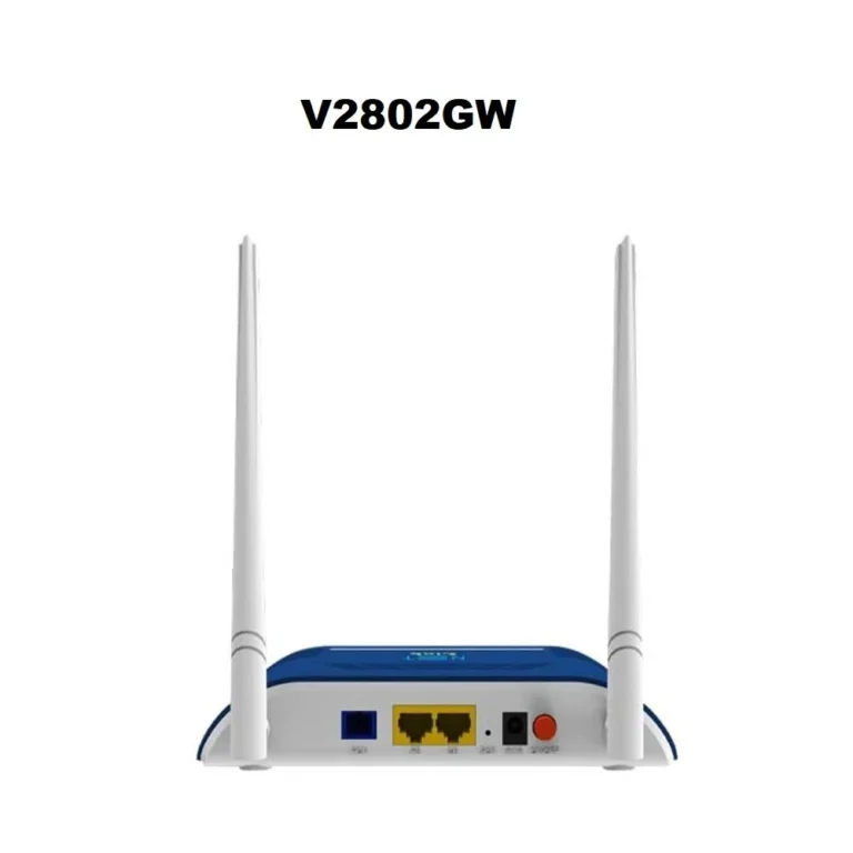 NETLINK GPON ONT V2802GW | 1GE + 1FE + WiFi 4 | Single Band XPON Modem (Dual Mode EPON/GPON) 2
