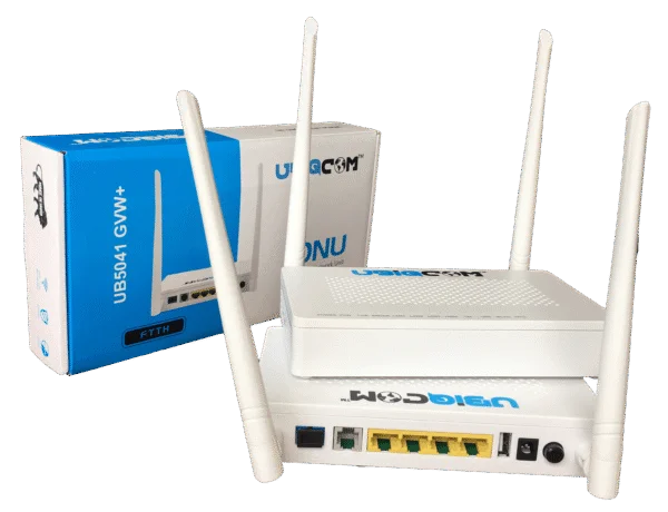 UBIQCOM UB5041 GVW+ XPON WiFi Router | 1GE + 3FE + 1 POTS | Single-Band FTTH ONU with External Antennas 3