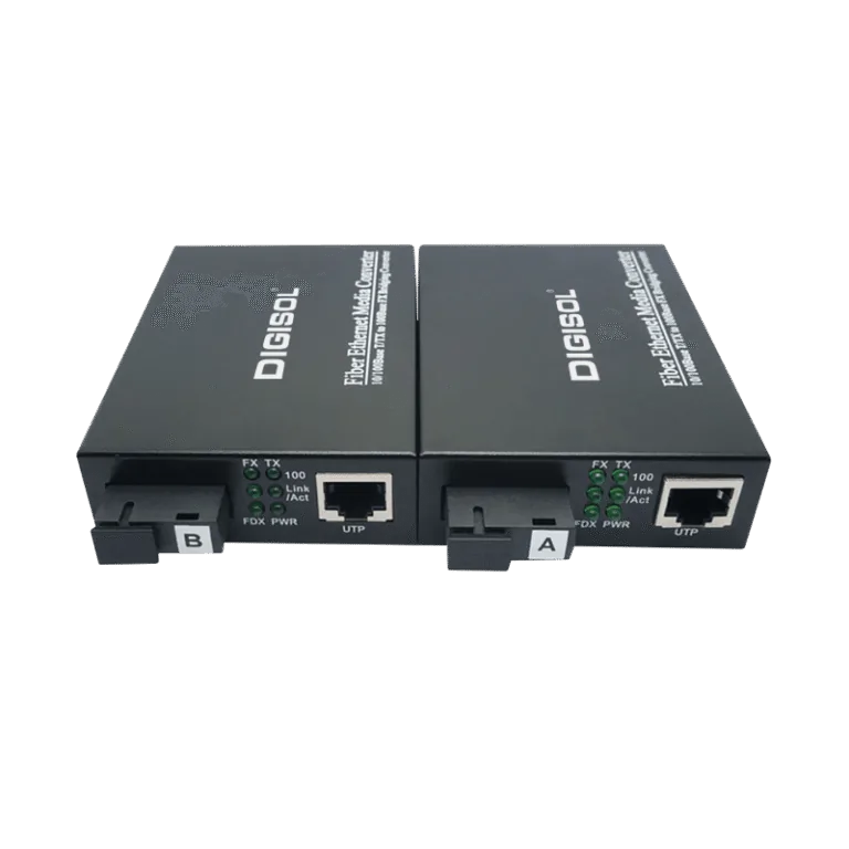 Digisol 100Base Single Mode Media Converter (25Kms) – DG-MC5123ES-PTL/DG-MC5123ES-PRL